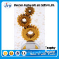 OEM Trophy High quality Custom Wheel Gear Shape Figurines and Trophy